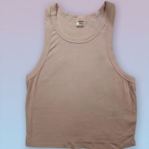 Aritzia Sunday Best Ribbed Tank Top – Blush Pink | Cropped Sleeveless | Size M